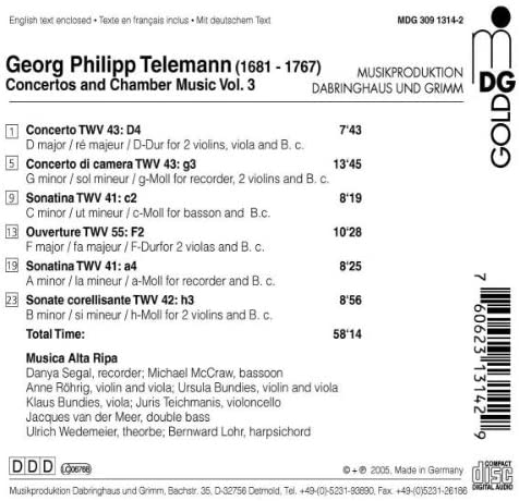 Telemann: Overtures, Sonatas & Concertos - slide-1