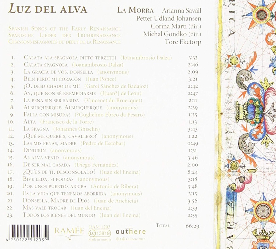 Luz del alva - Spanish songs & instrumental music of the early renaissance - slide-1
