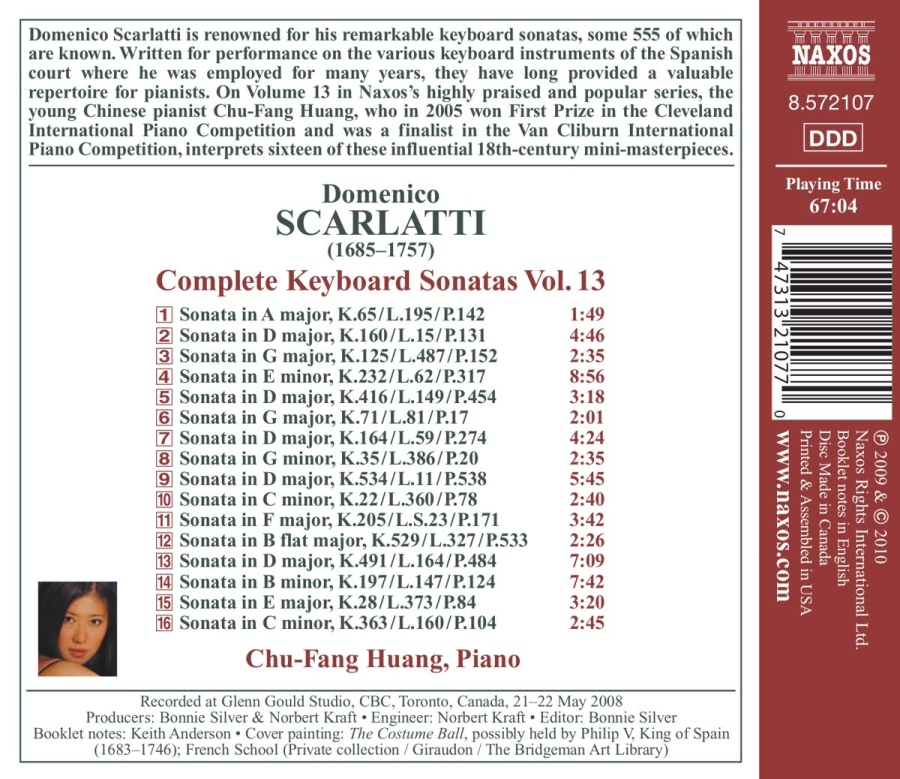 Scarlatti: Complete Keyboard Sonatas Vol. 13 - slide-1