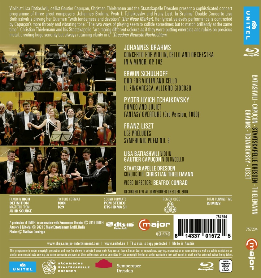 Brahms: Double Concerto; Tchaikovsky: Romeo & Juliet; Liszt: Les Preludes - slide-1