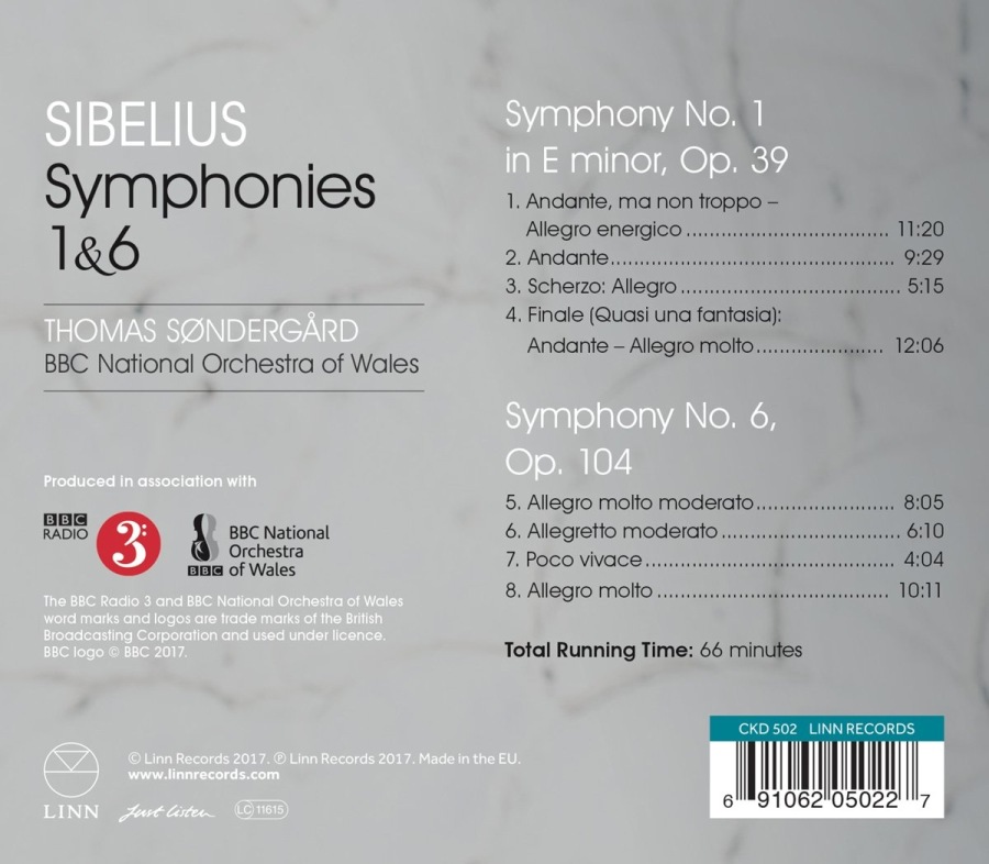 Sibelius: Symphonies Nos. 1 & 6 - slide-1