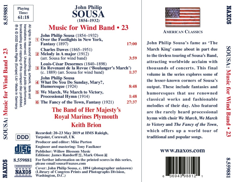 Sousa: Music for Wind Band Vol. 23 - slide-1