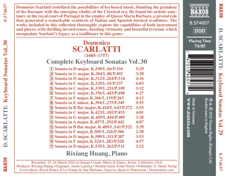 Scarlatti: Complete Keyboard Sonatas Vol. 30 - slide-1