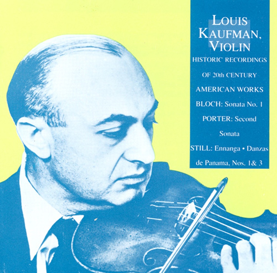 Bloch/Porter/Still: Violin Sonatas