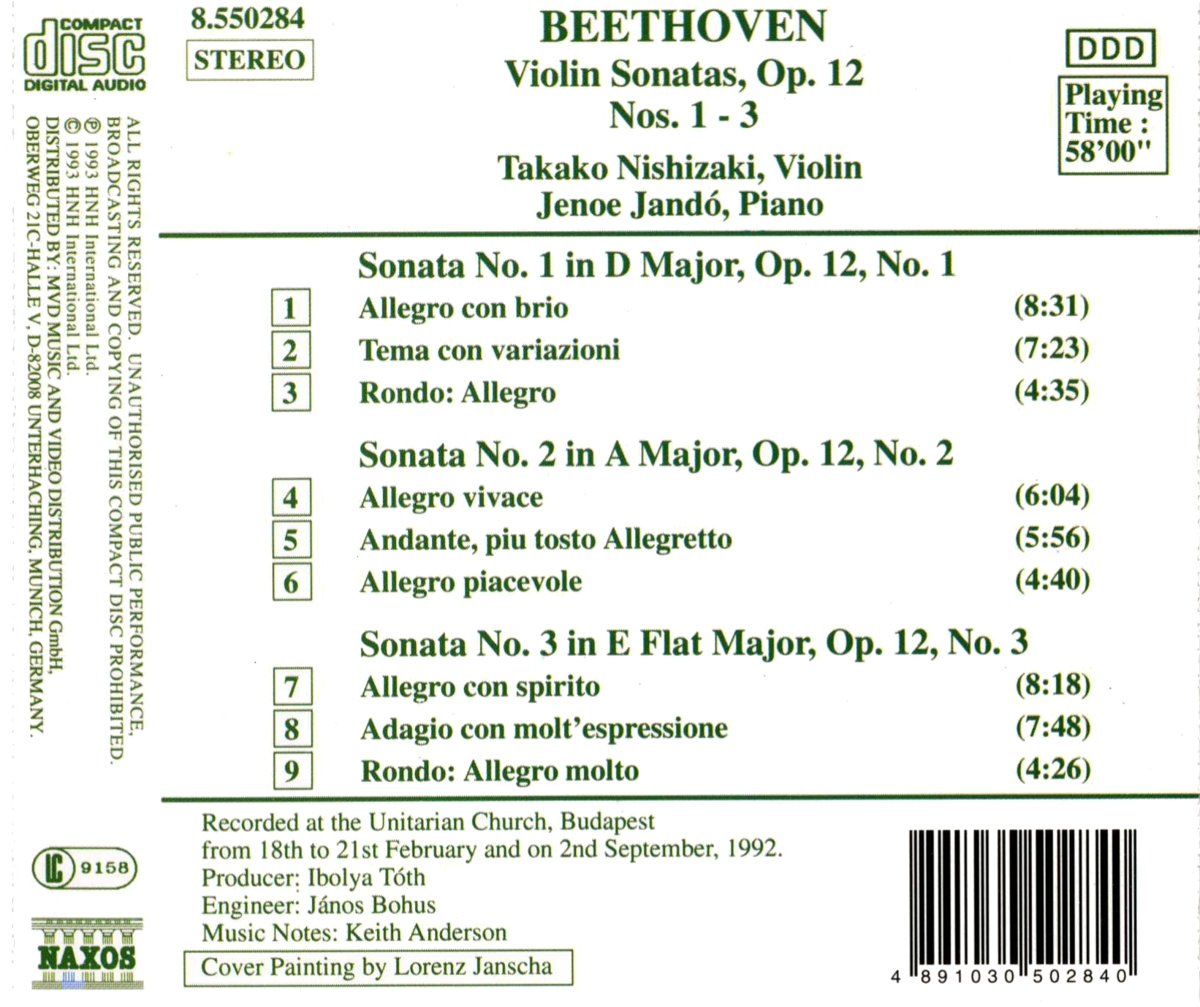Beethoven: Violin Sonatas nos. 1 - 3 - slide-1