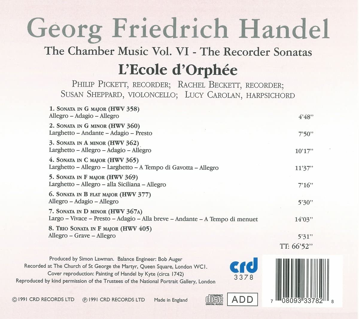 Handel Recorder Sonatas - slide-1