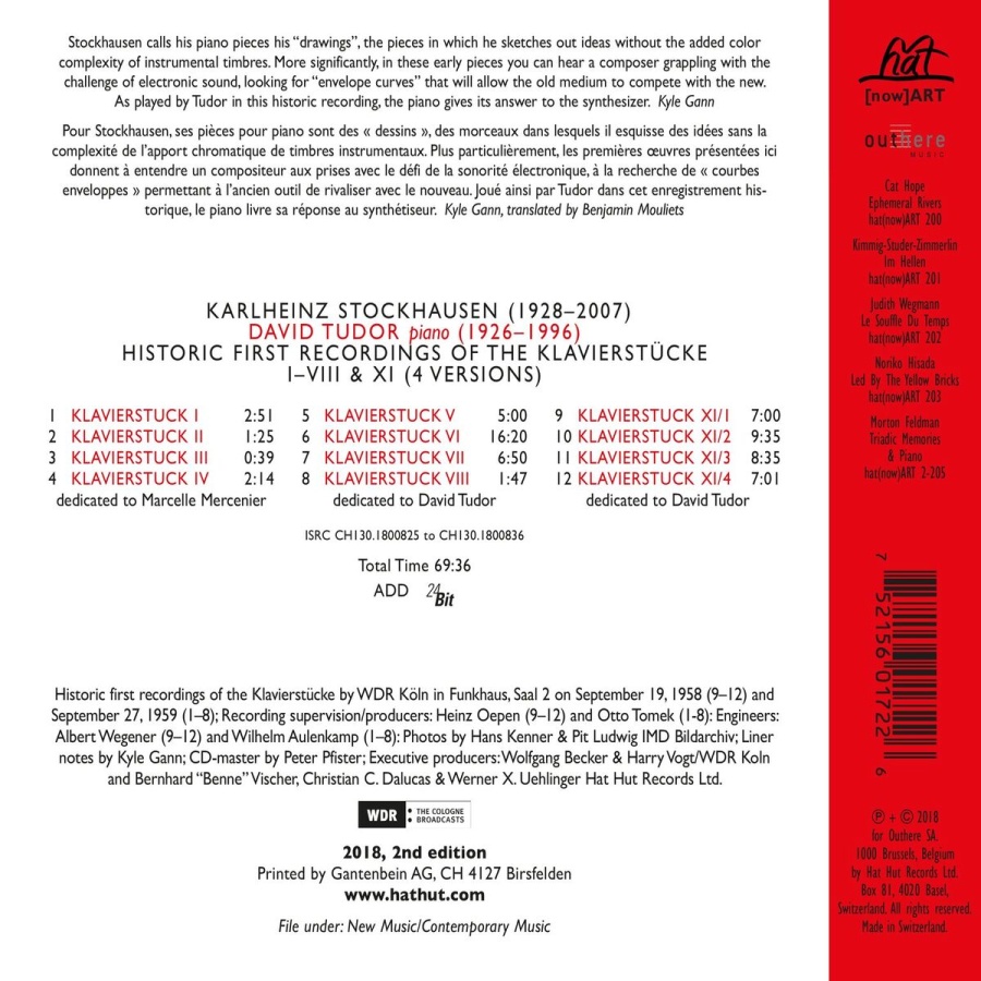 Stockhausen: Historic First Recordings of the Klavierstücke - slide-1