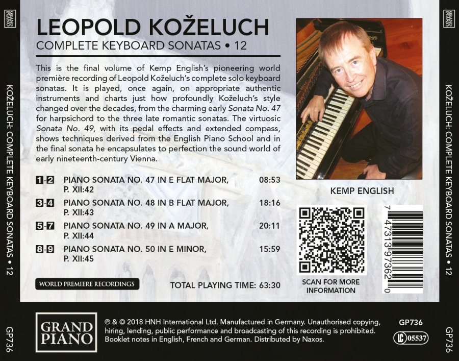 Koželuch: Keyboard Sonatas 12 - slide-1