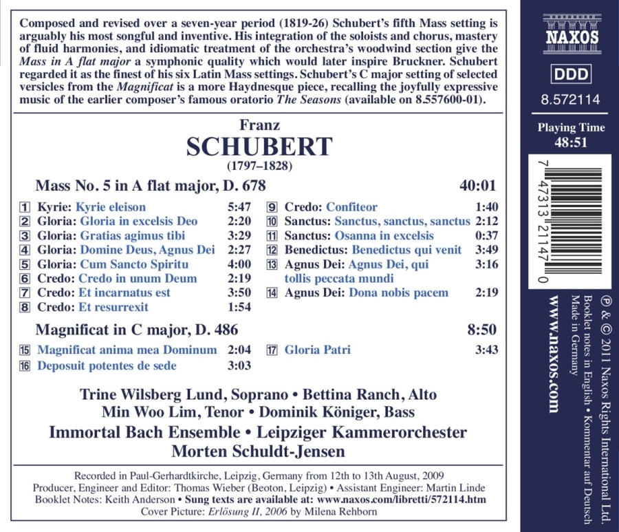 Schubert: Mass No.5, Magnificat - slide-1
