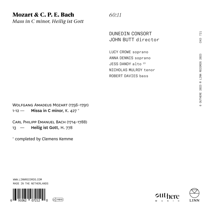 Mozart: Mass in C Minor - C.P.E. Bach: Heilig ist Gott - slide-1