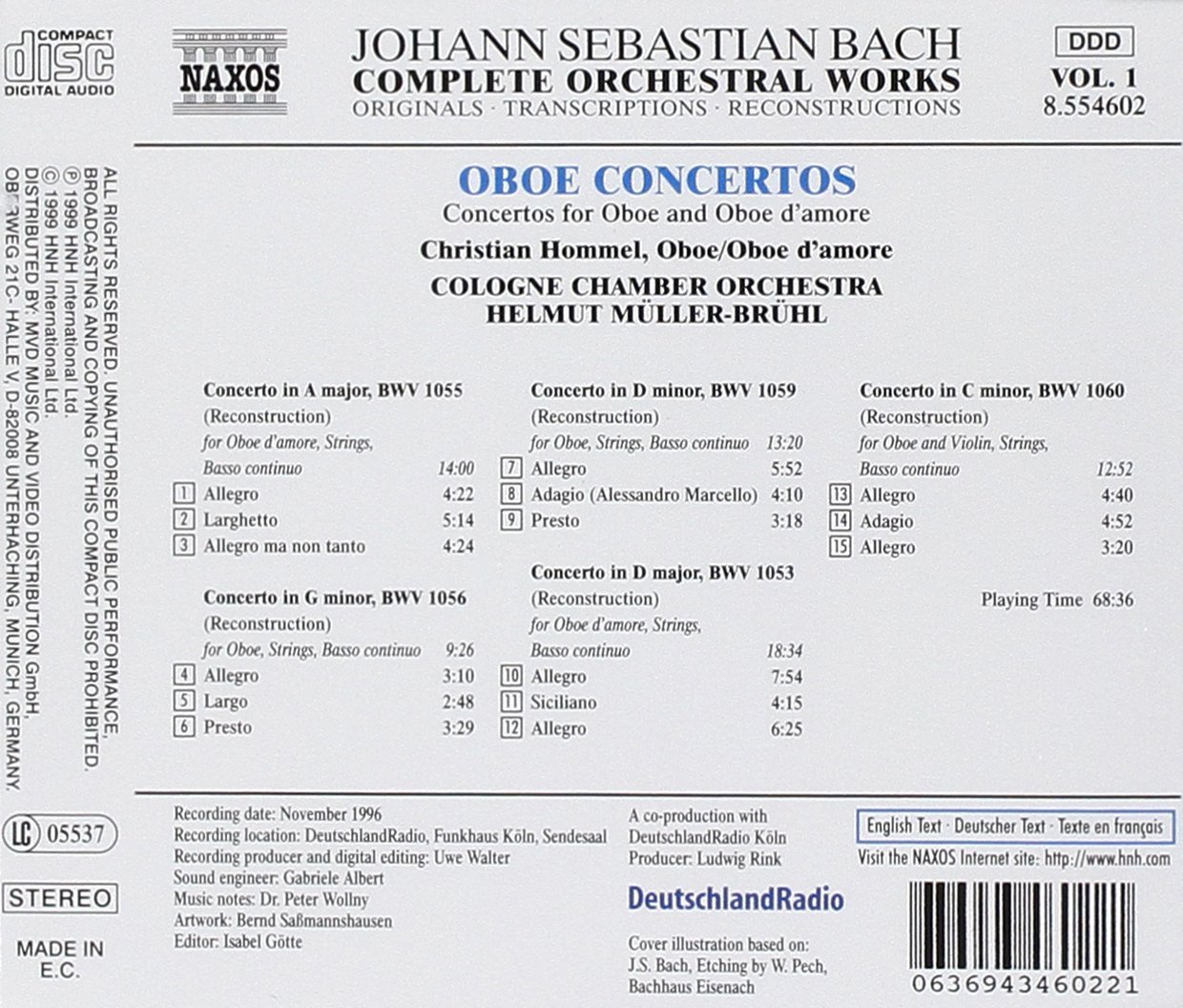 BACH: Concertos for Oboe - slide-1