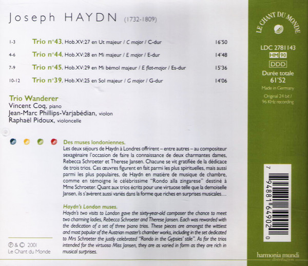 Haydn: Piano Trios nos.39, 43 - 45 - slide-1