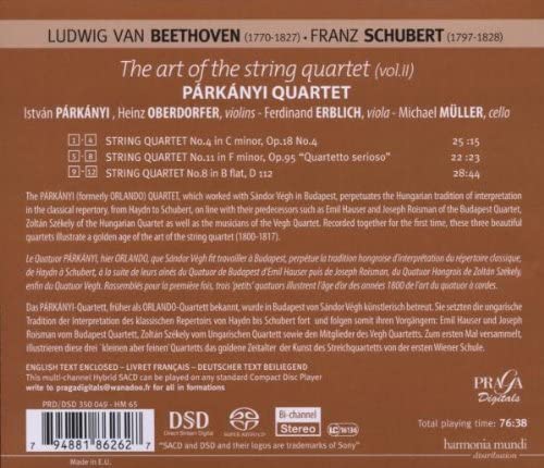 Beethoven / Schubert: The Art of the String Quartet, Vol.11 - slide-1