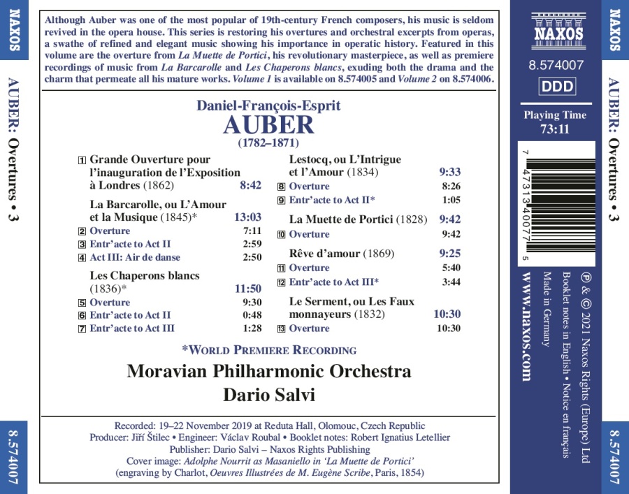 Auber: Overtures Vol. 3 - slide-1