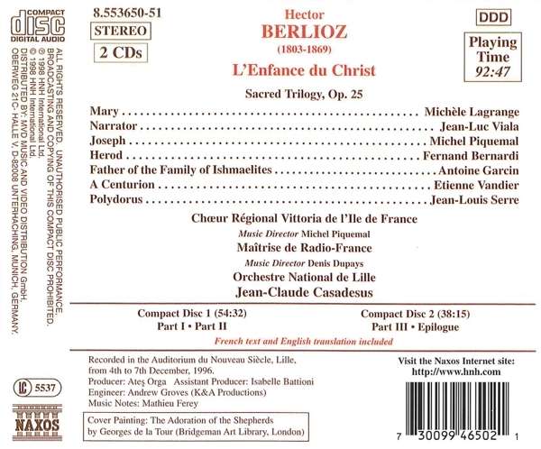 BERLIOZ: L'Enfance du Christ - slide-1