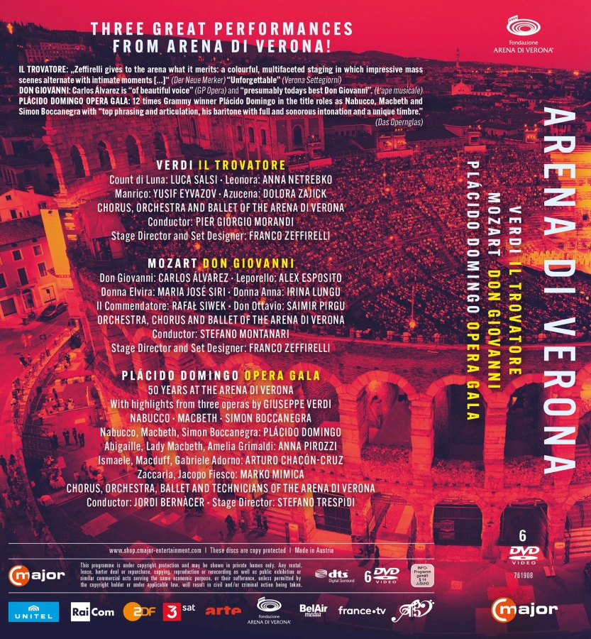 Arena di Verona - Il Trovatore; Don Giovanni; Plácido Domingo Opera Gala - slide-1