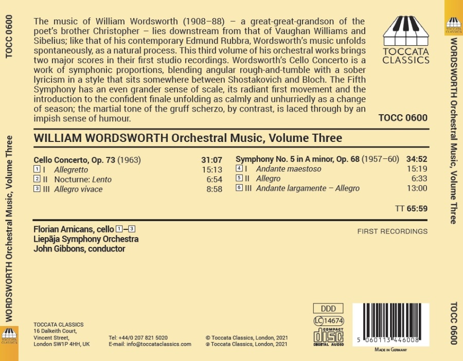 Wordsworth: Orchestral Music Vol. 3 - slide-1