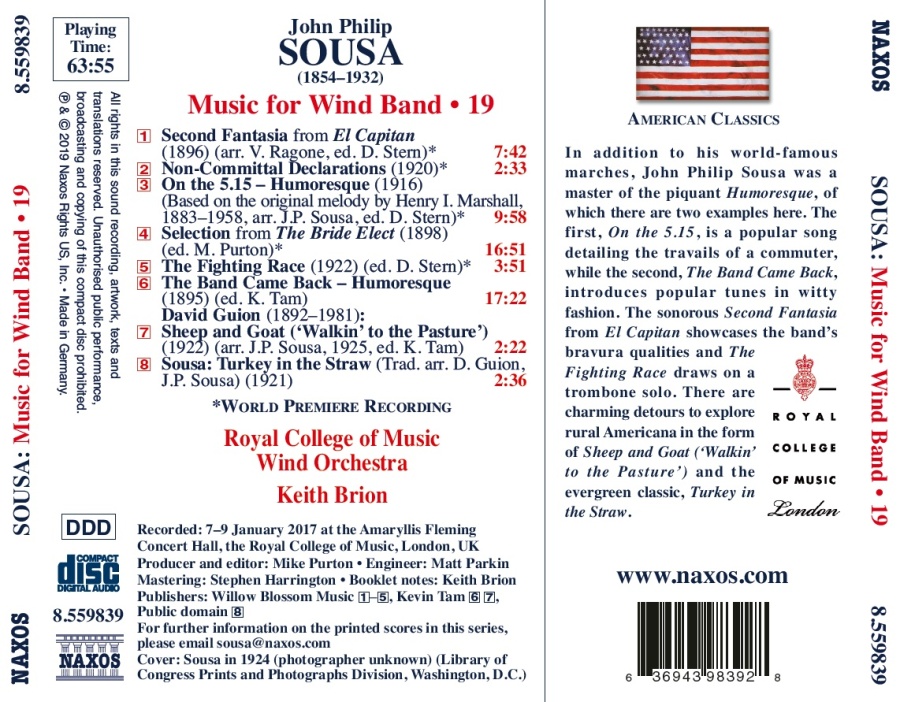 Sousa: Music for Wind Band Vol. 19 - slide-1