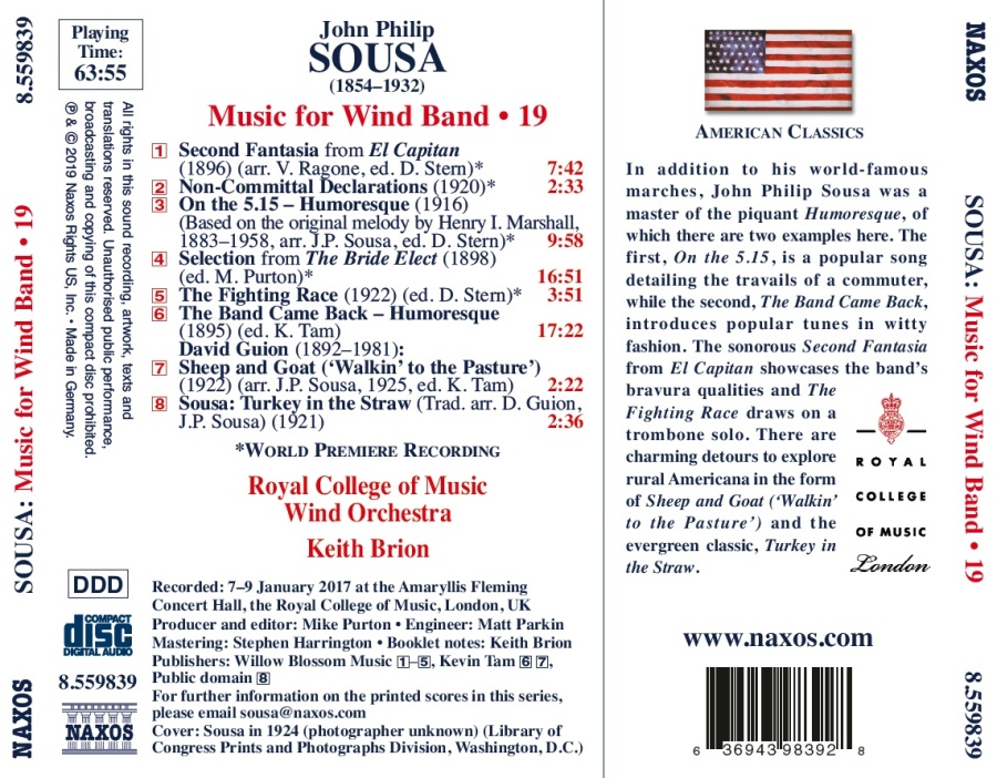 Sousa: Music for Wind Band Vol. 19 - slide-1