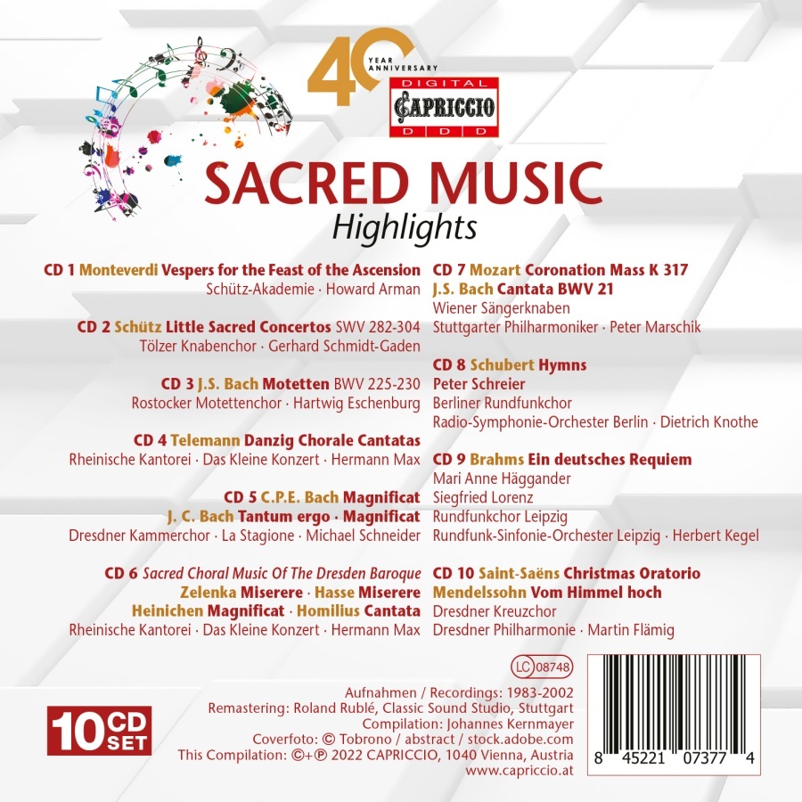 Capriccio 40 Year Anniversary - Sacred Music - slide-1