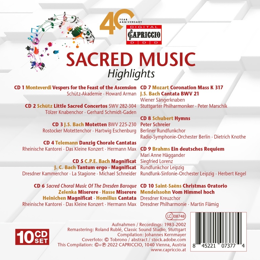 Capriccio 40 Year Anniversary - Sacred Music - slide-1