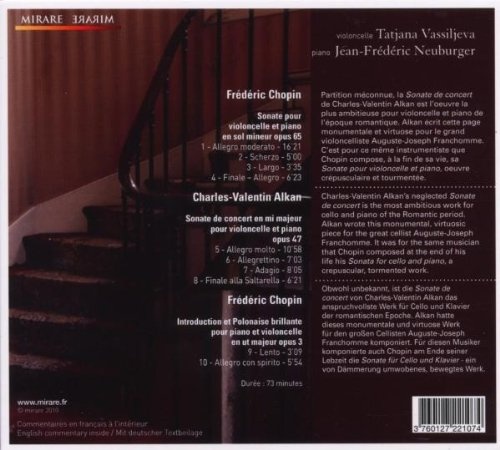 Chopin & Alkan: Sonates pour violoncelle et piano - slide-1