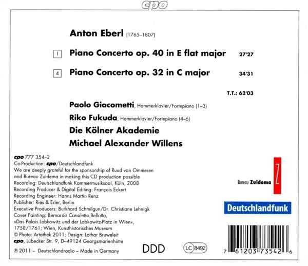 Eberl: Piano Concertos op. 32 & op. 40 - slide-1