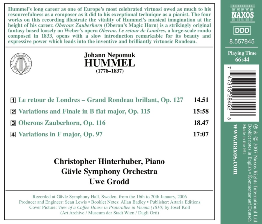 Hummel: Oberons Zauber horn, Variations - slide-1