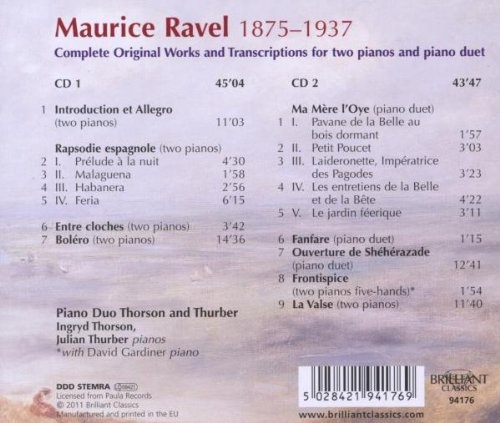 Ravel: Complete Works for Piano Duet - slide-1