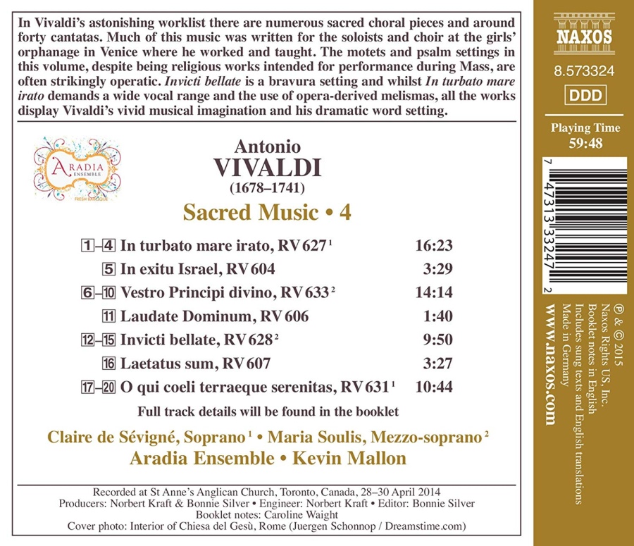 Vivaldi: Sacred Music Vol. 4 - In turbato mare irato In exitu Israel … - slide-1