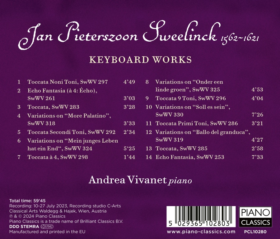 Sweelinck: Keyboard Works - slide-1