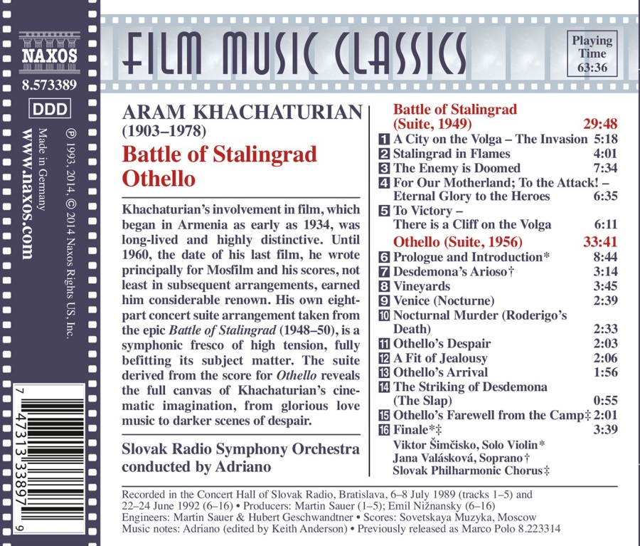 Khachaturian: Othello (Suite) Battle of Stalingrad (Suite) - slide-1