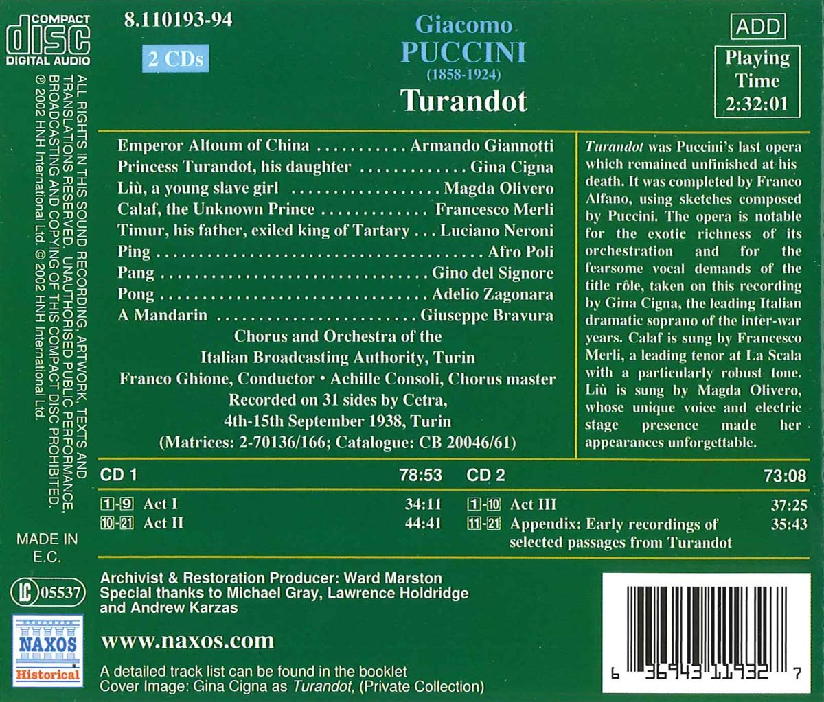 PUCCINI: Turandot - slide-1