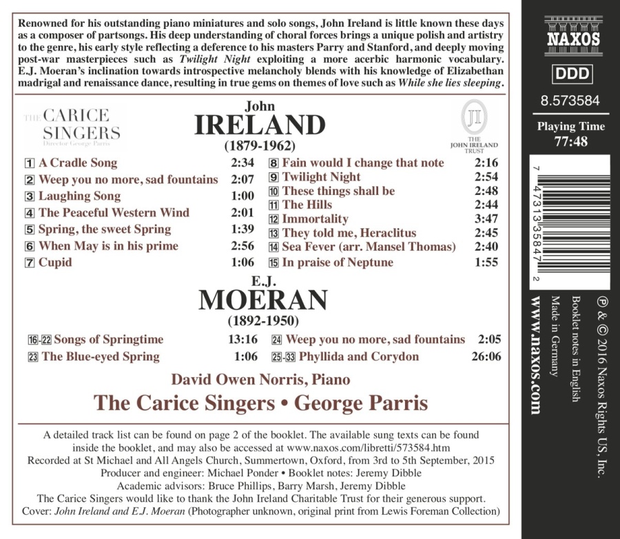 Ireland & Moeran: Choral Music - slide-1
