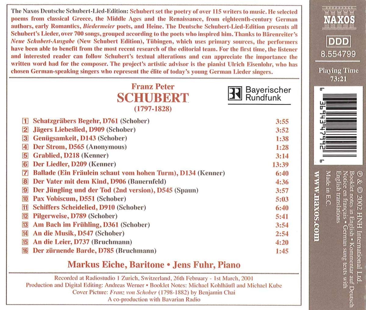 SCHUBERT: Schubert's Friend's vol. 1 - slide-1