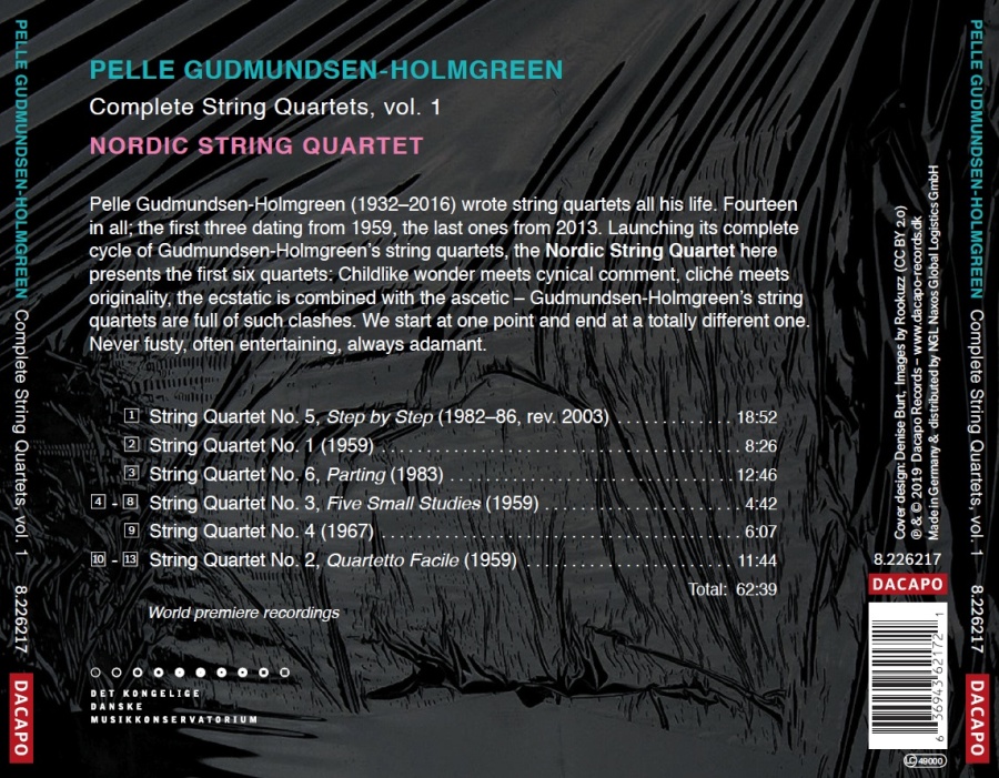Gudmundsen-Holmgreen: Complete String Quartets vol. 1 - slide-1