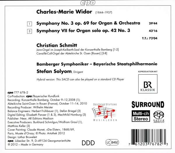 Widor: Organ Symphonies Vol. 2 - slide-1