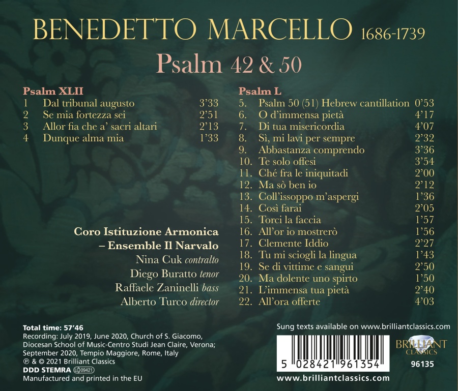 Marcello: Psalm 42 & 50 - slide-1