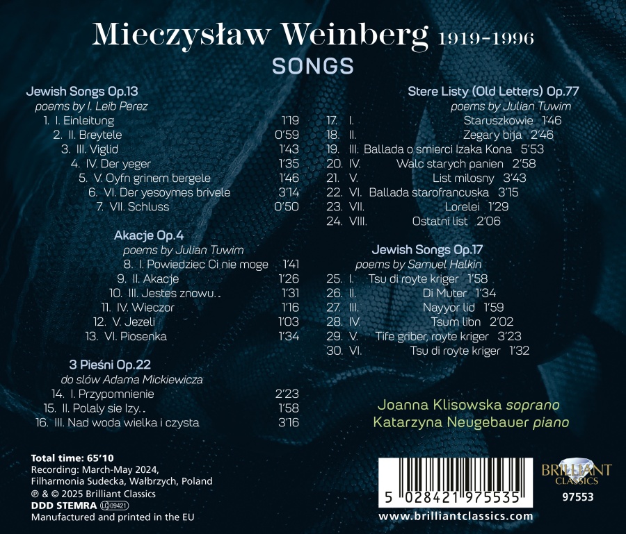 Weinberg: Songs - slide-1