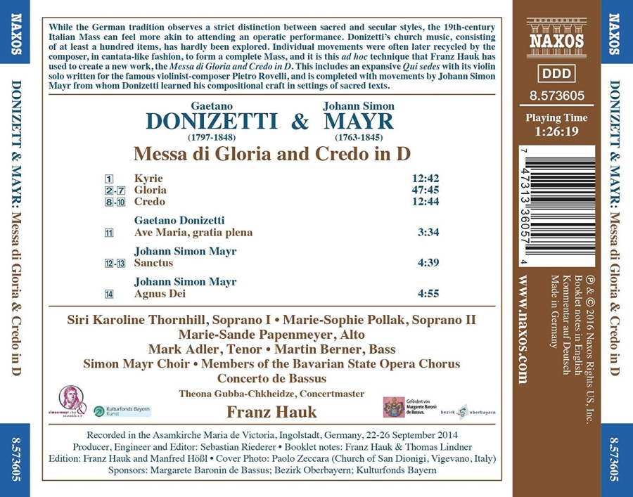 Donizetti - Mayr: Messa di Gloria and Credo in D - slide-1