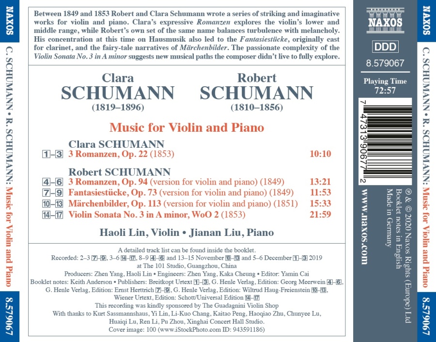 Schumann: Music for Violin and Piano - slide-1