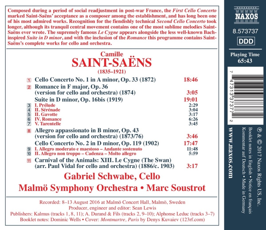 Saint-Saens: Works for Cello and Orchestra - slide-1
