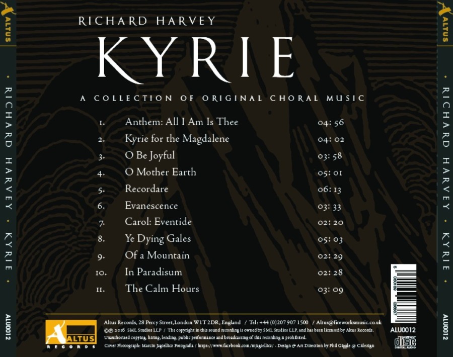 Harvey, Richard: Kyrie, A Collection of Original Choral Music - slide-1