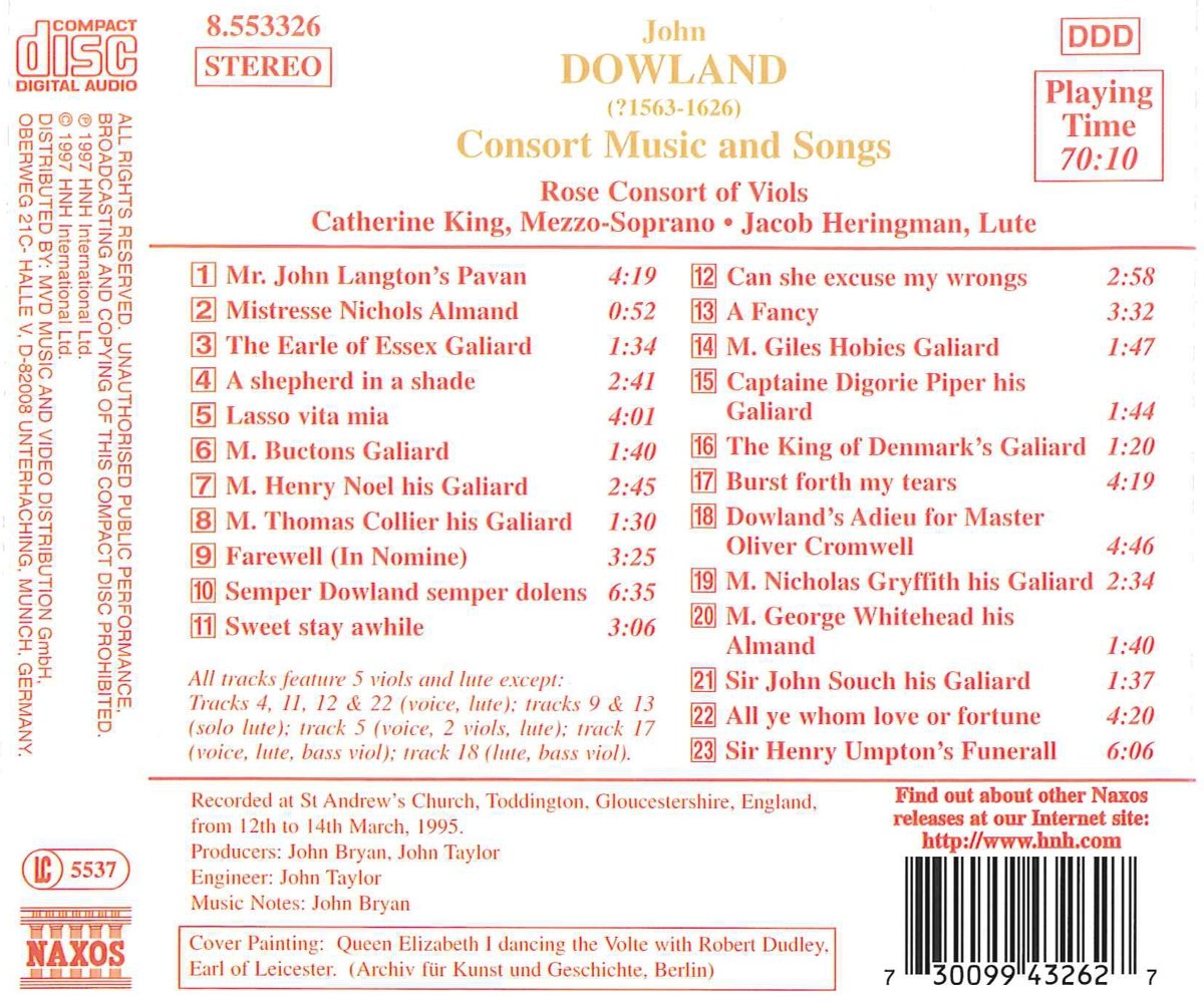 DOWLAND: Consort Music and Songs - slide-1