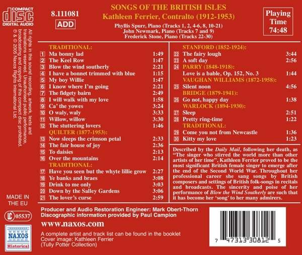 Ferrier: Songs of the British Isles - slide-1