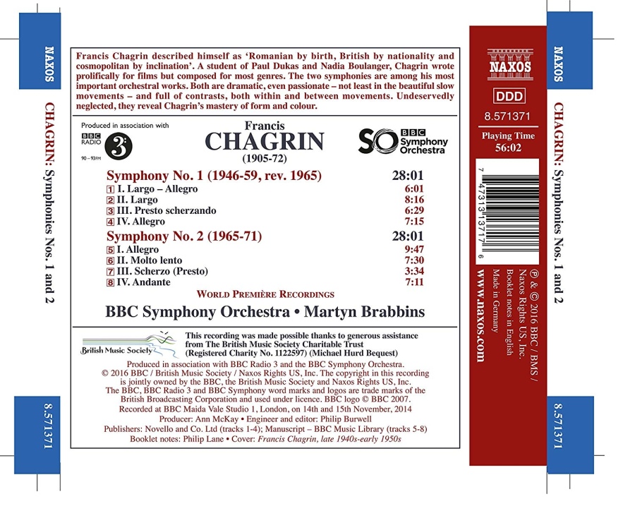 Chagrin: Symphonies Nos. 1 and 2 - slide-1
