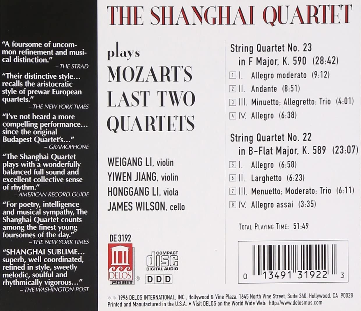 Mozart Quartets Nos 22 & 23 - slide-1