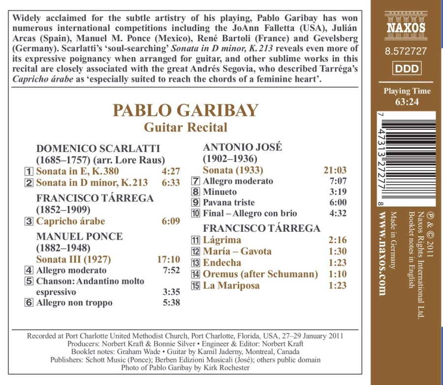 Guitar Recital  -  Scarlatti, Tarrega, Pons, Jose - slide-1