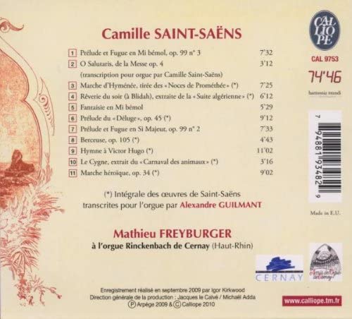 Saint-Saëns: Oeuvres pour orgue - slide-1
