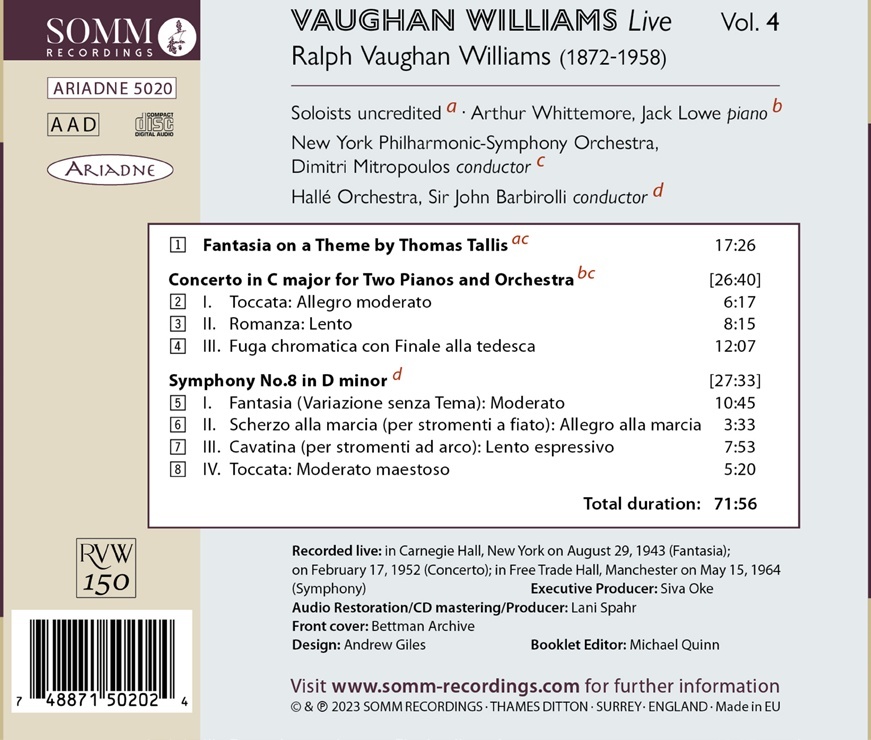 Vaughan Williams Live Vol. 4 - slide-1